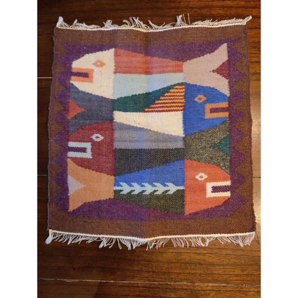 Unbranded Wall Decor Southwest Wool Weaving Small Rug Or Wall